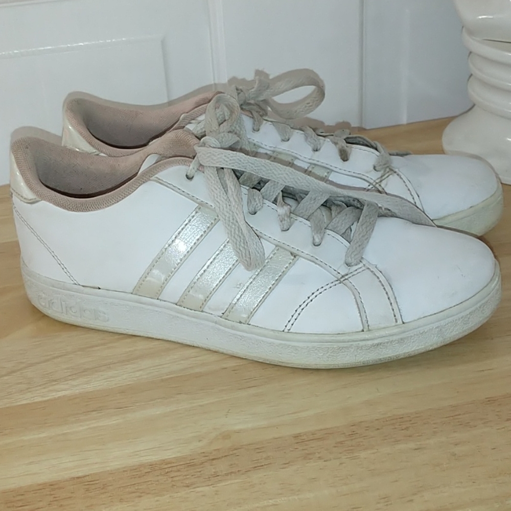 Vintage Adidas Sneakers Pink Reflective Size 4 1/2